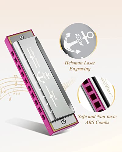 Eastar Major Blues Harmonica Diatonique, 10 Trous C Key Débutant Harmonica pour Enfants Enfants Adultes Étudiants, avec… - Les Beatles, Paul McCartney, John Lennon, RIngo Starr, George Harrison Eastar Major Blues Harmonica Diatonique, 10 Trous C Key Débutant Harmonica pour Enfants Enfants Adultes Étudiants, avec… – Image 6