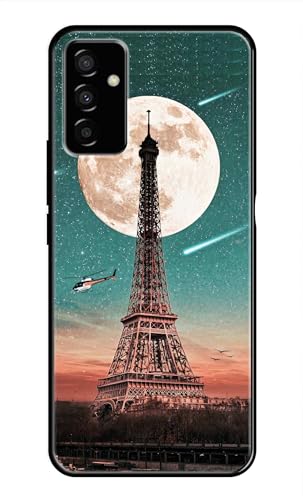 Image of Metal TPU Printed Back Cover for Samsung Galaxy F23 5G (Lovers Eiffel Tower) 360 Degree Protection | Camera Protection -25092024(AR)