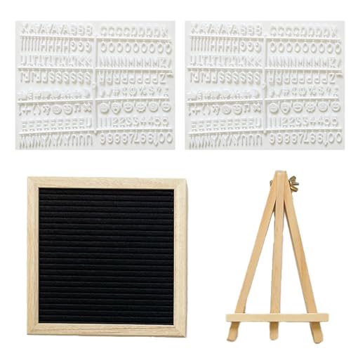 Letterboard Stecktafel mit 340 Buchstaben Austauschbare Filz Buchstabentafel für Baby Ankündigungen Meilensteine Bürodekoration Passwortschild Bauernhaus Geschenke
