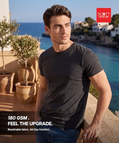 Image of Scott International Men's Regular Fit T-Shirt | Men's T-Shirt | Tees for Man | Tshirt for Men Stylish | Round Neck Tshirt for Man