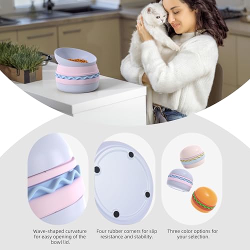 Gamelle pour chat anti-encombrement set de voyage hamburger empilable