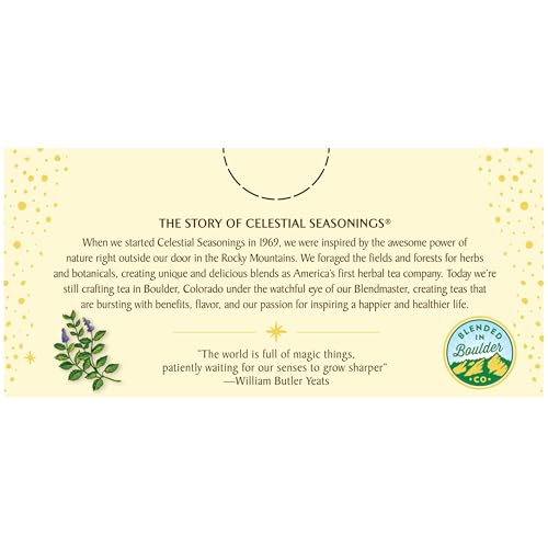 Celestial Seasonings Herbal Tea, Mint Magic,Caffeine Free, 20 tea bags (Pack of 6)