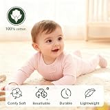 Hikido Baby Girl's One Piece Romper Excellent Quality Breathable Cotton Onesie Baby Clothing Bunting for 6-9months Toddler Pink