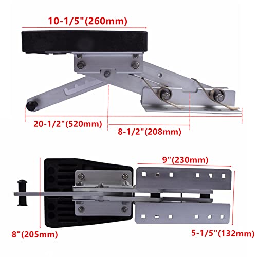 image for Hoffen Aluminium Outboard Motor Bracket for Boat, Marine Outboard Moto