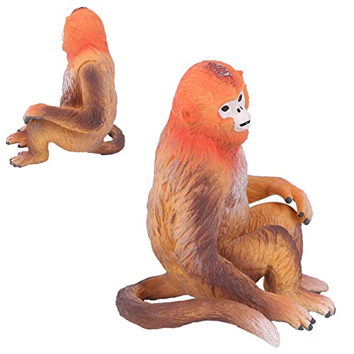 Modelo prático de macaco dourado da vida selvagem, simulação de aparência de simulação de macaco dou