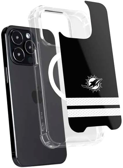 Skinit Phone Case Compatible with MagSafe iPhone 15 Pro Max - Officially Licensed NFL Miami Dolphins Shutout Design