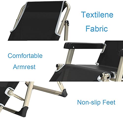 Chaises longues pliantes pour pelouse | Fauteuil de relaxation confort - 8