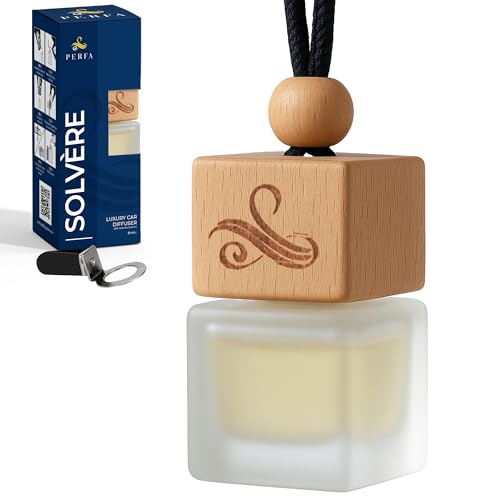 Image of Solvere Diffuser with Vent Clip | Strong Automotive Freshener Long Lasting | Powerful Car Fresheners for Men with Odor Eliminating Technology | Luxury Air Freshener by Perfa