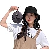 [MRSXXNTY] バケットハット サファリハット 帽子 アドベンチャーハット 折りたたみ UVカット 紫外線 日焼け 暑さ 熱中症対策 ガーデニング レディース メンズ 日よけ 旅行 自転車 お出かけ 女性 お散歩 運動会 アウトドア 釣り キャンプ 登山 (JP, 数字サイズ, 55.0 cm, 60.0 cm, ブラック)