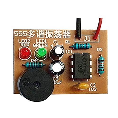 DIY Kit 555 Multibrator Suite NE555 Astable Circuit Practical Electronic Production Training Dual Flash LED Parts
