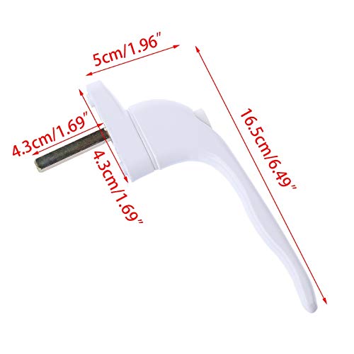 Poignées de fenêtre Blanches universelles - Verrouillage à clé pour Double vitrage PVC