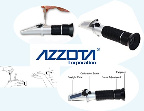 Azzota Clinical Protein Refractometer, Serum Protein: Range: 0-12 G/Dl, Refractive Index: Range: 1.330-1.360 Ri, Urine Specific Gravity: Range 1.00-1.040 Sg, With Atc #TOP1