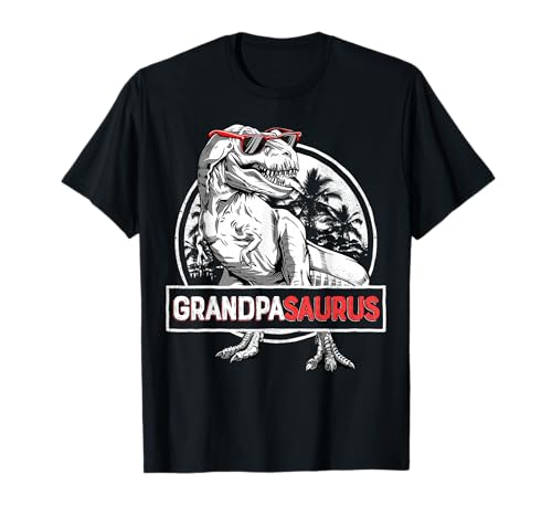 Grandpasaurus T rex Dinosaur Grandpa Saurus Father's Family T-Shirt