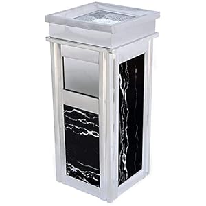 GHFHF Afvalbak buiten/indoor aggregaat paneel vuilnisbak met ash urn vuilnisbak bak, decoratieve gefluierde panelen…