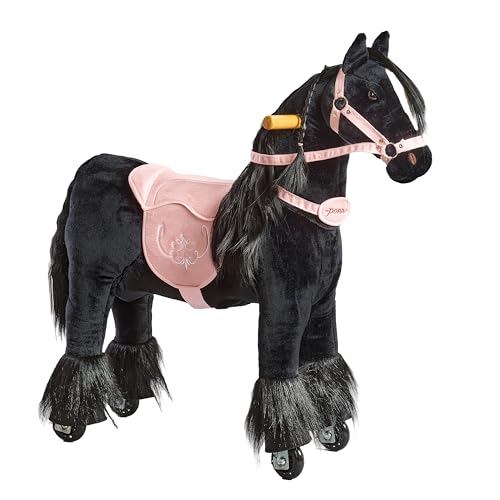 Cheval à roulettes 3-6 ans Ponnie Ebony S pour canaliser l'énergie sans écran
