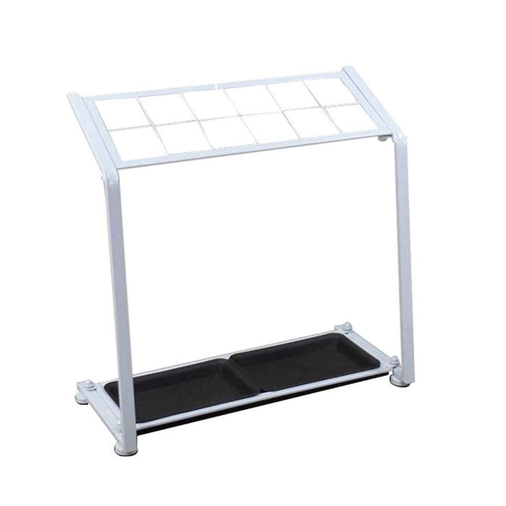 Porte-parapluie en métal stable NMDCDH à base robuste et bac anti-goutte