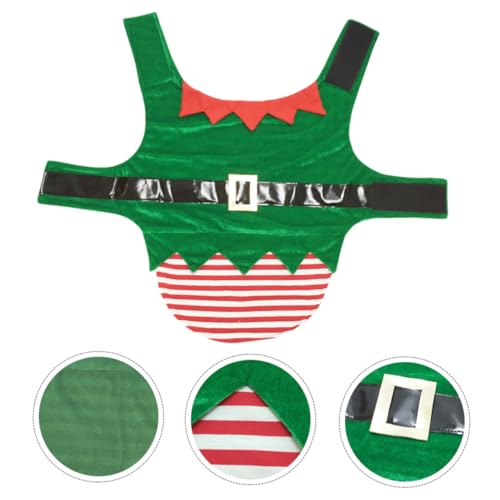 Disfraz de duende para perro verde talla XL miniatura 7