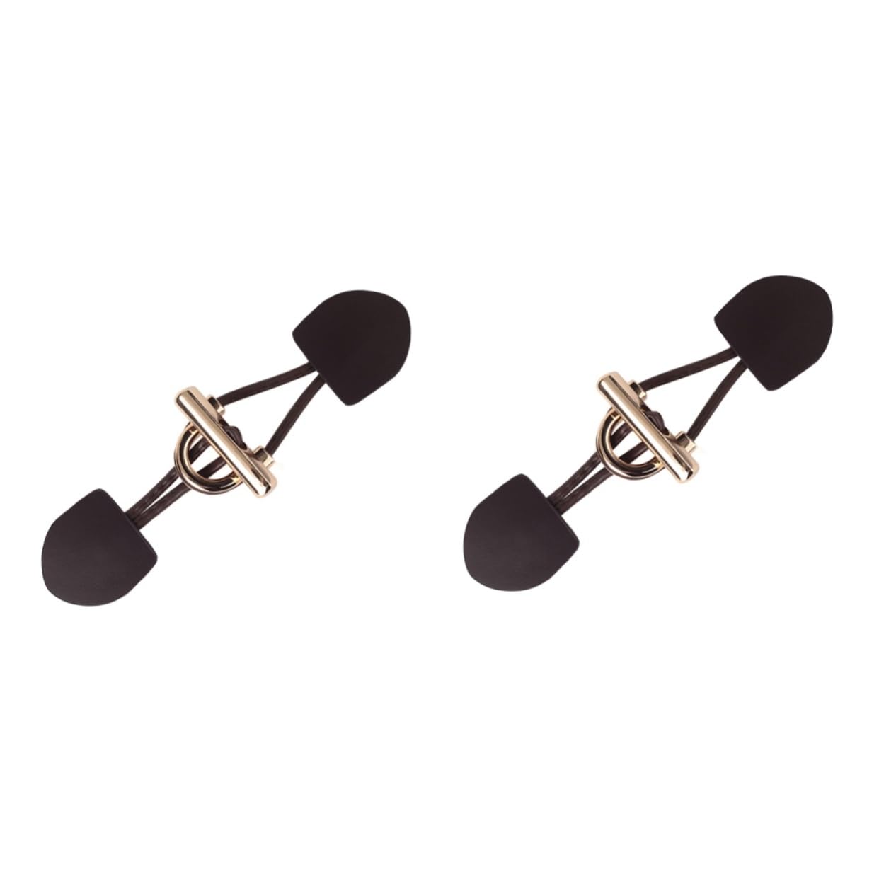 Lurrose 2pairs Clothing Toggle Button Pu Sewing Buckle Coat Buttons for Coat Buckles for Belt for Womens Belt