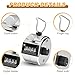 Nliyeisu 2 Pcs Clicker Counter, Hand Tally Counter with Large Display - Mechanical Pitch Counter Clicker for Baseball, Inventory, People Counting, Events, Gym Reps(Silver)