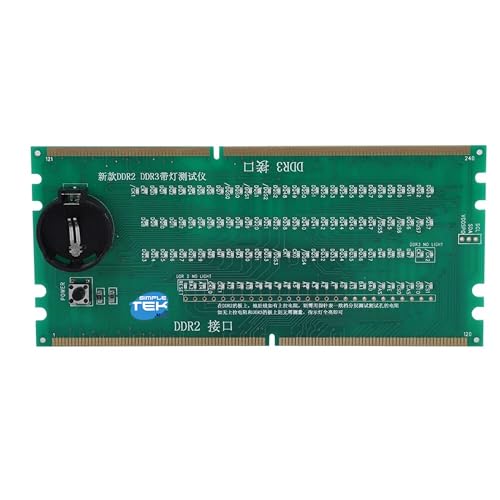 SIMPLETEK   Comprobador de diagnóstico para ranura de placa base   Compatible con DIMM DDR2 y DDR3   Verificación de puertos RAM de escritorio y servidor