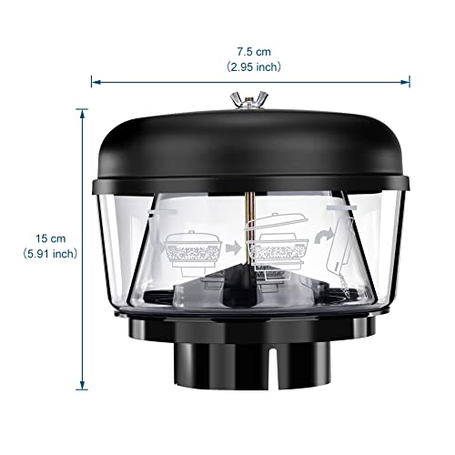 JSCARLIFE Zyklon Filter Offroad Auto, Schnorchel Ansaugrohr, Universal für Ansaugschnorchel, Luftvorfilter Traktor, Lufteinlass Sandbecher (3 Zoll)/(77mm)