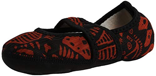 Nufoot Betsy Lou Fuzzies Women's Shoes, Best Foldable & Flexible Flats, Slipper Socks, Travel Slippers & Exercise Shoes, Dance Shoes, Yoga Socks, House Shoes, Indoor Slippers, Red Aztec, Medium #TOP22