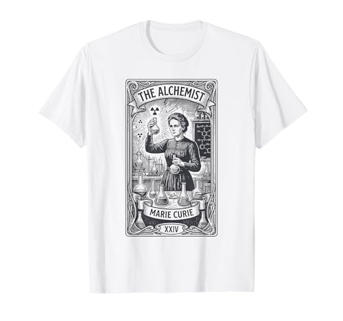 Marie Curie Alchemist Tarot Card; Women in STEM Chemistry T-Shirt