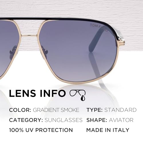 Tom Ford FT1019 MAXWELL Pilot Shape Sunglasses + Bundle With eSHADES Eyewear Cleaning Kit4