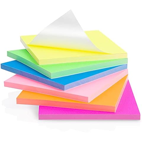Elektrostatisch Selbstklebend Haftnotizen, 76 x 76 mm, 480 Blatt Sticky Magnetic Notes Flipchart Papier, Haftnotizen Klebezettel Beweglich und verschiebbar auf jeder Oberfläche Cover