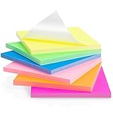 Elektrostatisch Selbstklebend Haftnotizen, 76 x 76 mm, 480 Blatt Sticky Magnetic Notes Flipchart Papier, Haftnotizen Klebezettel Beweglich und verschiebbar auf jeder Oberfläche