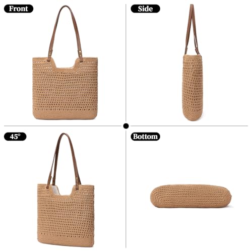 Bolso Tote de Playa Tejido para Mujer miniatura 6