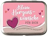  Metallbox Kleine Herzenswünsche für Dich: 25 Wunschkärtchen für zwischendurch