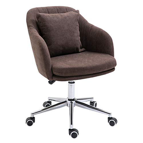 Preisvergleich Produktbild Esszimmerstuhl Schreibtischstuhl, drehbarer, ergonomischer Bürostuhl, Computer-Bürostuhl mit mittlerer Rückenlehne, verstellbare Drehstühle für den Schreibtisch, niedlicher, ergonomischer Chef-Arbeits