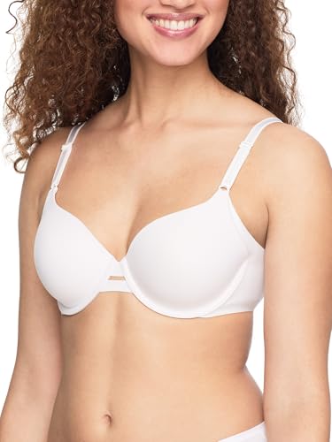 Warner's Women's Blissful Benefits Underarm-Smoothing Comfort Underwire Lightly Lined T-Shirt Bra RA3561W, White, 34B