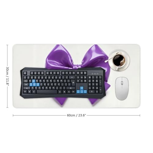 Purple Bow desk pad protector grande resistente al agua miniatura 2