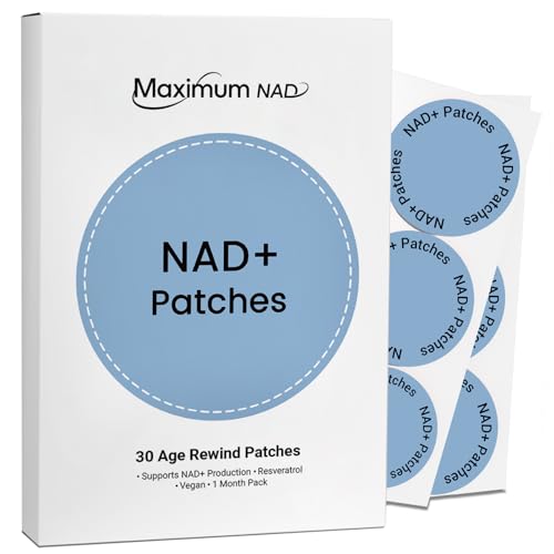 NAD+ Patches for Women & Men with Nicotinamide and Resveratrol-30 Patches