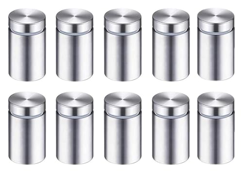 Vis d'espacement solide en inox argenté 19x25mm pour fixer solidement vos plaques