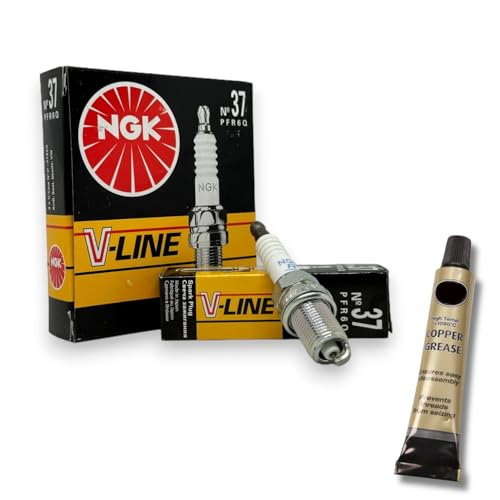 4x Zündkerzen V-Line passt für Audi TT 8N 1.8 Bj. 1998-2005 + Kupferfett
