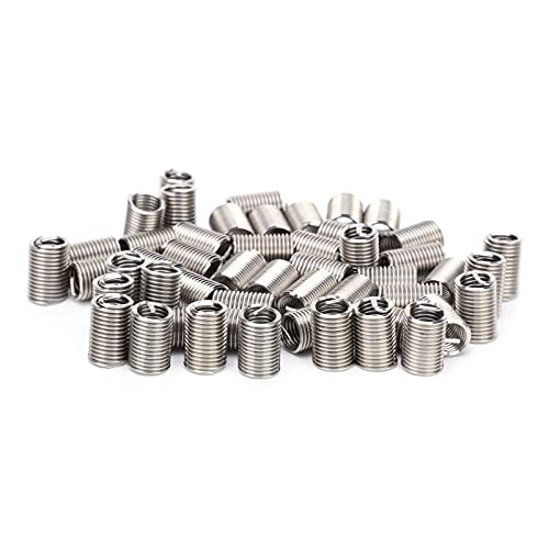 Hyuduo 50Pcs Wire Thread Insert, Sleeve Bushing Screw Protective Coil Screw Repair Nut Kit M10 X 1.5(2.5D),Other Fasteners - Image 3
