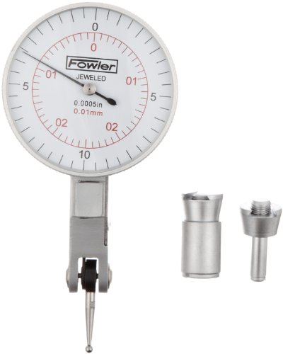 Fowler 52-560-060-0, Horizontal Test Indicator With 0-0.025" Measuring Range,White