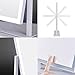 jentgo Lighted Hollywood Vanity Makeup Mirror with Smart Touch Control 3-Gear Dimable Light 360°Rotation (14 inch, White)
