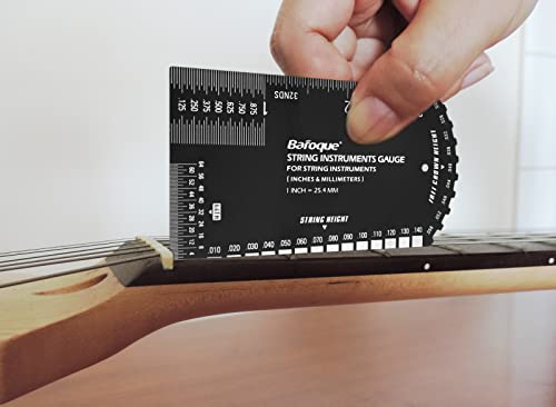 Baroque Stringed Instrument Action Ruler Gauge Luthier Measuring Tool For Electric Acoustic Guitar Bass Ukulele Mandolin Banjo Sig-10 #TOP5