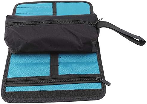 Tool Pouch Bag, Foldable Professional Electricians Tool Storage Holder Roll Bag Convenient Organizer for Electricians during Installing or Maintenance