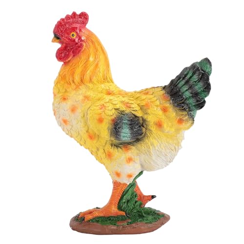 Sculpture d'animal de ferme en résine avec finition détaillée faite main pour un jardin d'exception