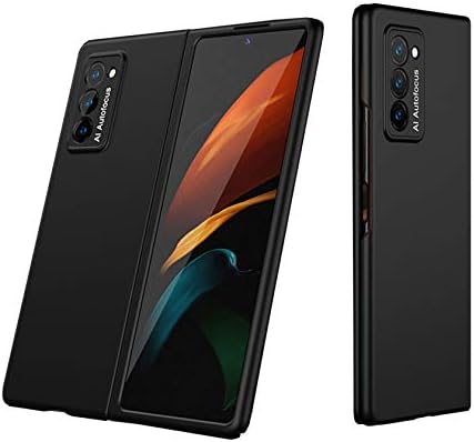 Zouzt For Z Fold 2 5G Carbon Fiber Case | Ultra Slim | Lightweight | Scratch Resistant | Wireless Charging | Cover Case Compatible with Samsung Galaxy Z Fold 2 5G Case (2020) -Black