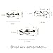3Pcs Smooth Stainless Steel Hollow Sounding Rod for Men, Male Stretcher for Easy Urination and Training - HB08 (Small Size Combination)
