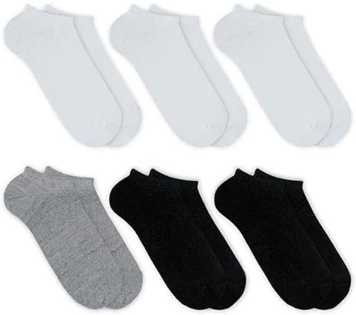Kit 6 Pares de meias cano curto esportiva, Adulto Unissex, meia soquete, meia invisivel - BELLA NET