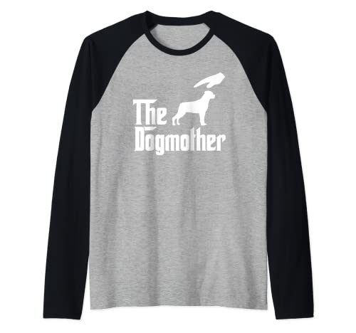 Rottweiler Dog Mom The DogMother Funny Dogs Lovers Camiseta Manga Raglan