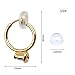 Jdesun 12 Pieces Clip-on Earring Converter Components with Post and 12 Pieces Silicone Earring Pads for None Pierced Ears, 2 Colors