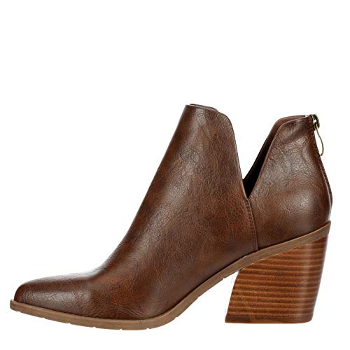 Michael By Michael Shannon Aubrey - Women's Block Heel Pointed Toe Zip Up Bootie3